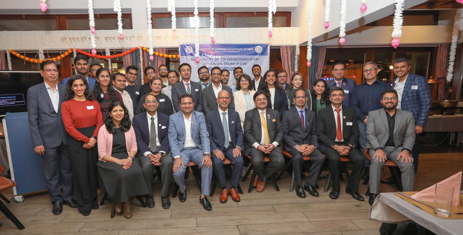 Ambassador Mridul Kumar launched the 52nd overseas chapter of the Institute of Chartered Accountants of India (ICAI) in Zurich, Switzerland in the presence of CA. Ranjeet Kumar Agarwal, President of ICAI on 07 November 2024